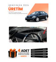 NİSSAN PRİMERA P12 (2001-2004) Uyumlu Torpido Koruma Örtüsü Oto Kılıfı - Siyah Gri