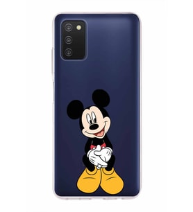 Samsung Galaxy A03s  Kapak Mickey Mouse Tasarımlı Şeffaf Silikon Kılıf