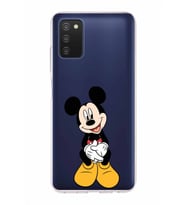 Samsung Galaxy A03s  Kapak Mickey Mouse Tasarımlı Şeffaf Silikon Kılıf