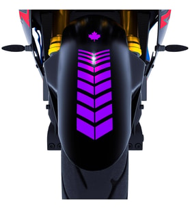 2 Adet Sport Motosiklet Çamurluk Patlıcan Moru Kask Sticker Çınar Extreme