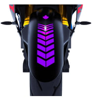 2 Adet Sport Motosiklet Çamurluk Patlıcan Moru Kask Sticker Çınar Extreme