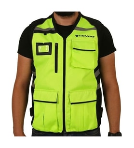 Motosiklet Yelek Reflektif Neon Reflektörlü Motorcu Yelek