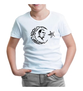 TC Atatürk Beyaz Çocuk Tshirt
