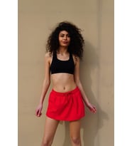Aykidsclup Kadın Düz Renk Mini Boy Şort Etek Mayo Deniz Şortu 810-