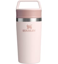 Stanley Cafe To-Go Travel Mug Termos Bardak, Pembe Kuvars (Rose Quartz), 0.35 Litre