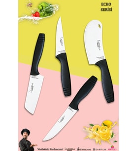 Eco Serisi Mutfak Bıçak Seti Et Ekmek Sebze Salata Pizza Börek Pide Şef Bıçağı 4 Lü Set ( Mft-7541)