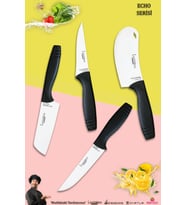 Eco Serisi Mutfak Bıçak Seti Et Ekmek Sebze Salata Pizza Börek Pide Şef Bıçağı 4 Lü Set ( Mft-7541)