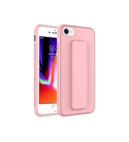 Apple iPhone SE 2020 Uyumlu Kılıf Zore Qstand Kapak (Pembe)