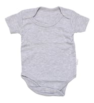 Çıtçıtlı Gri Kısa Kol Body Zıbın