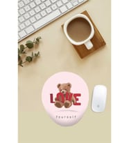 Love Teddy Desenli Bilek Destekli Mouse Pad