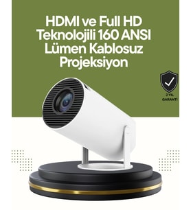 Hdmı Ve Usb Girişli Uzun Ömürlü Ampullü Projeksiyon