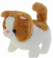 Yürüyen ve Sesli Peluş Kedi – Hareketli Sevimli Oyuncak Kedi Sweet CAT Hediyelik (Sarı)