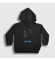 Presmono Unisex Çocuk Siyah Sub Zero Mortal Kombat Kapüşonlu Sweatshirt 147738tt