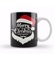 Yılbaşı Yeni Yıl Konseptli Merry Christmas Everyone Kupa Bardak Porselen