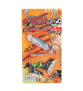 Nessiworld KZL-012-A7 Kartela Kaykay Paten Scooter Oyun Seti -Kızılkaya