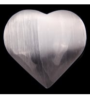Selenit Kalp Doğal Taş - Masaj Taşı
