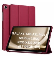 Samsung Galaxy Tab A11 Plus / A9 Plus 11inç Kılıf SET PU Deri Smart Tablet Kilif