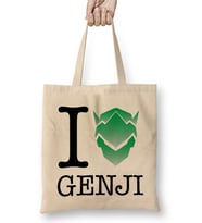 I Love Genji Overwatch Bez Çanta Uzun Saplı