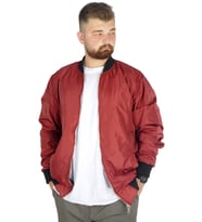Mode XL Büyük Beden Erkek Kolej Mont Jesica 22611 Bordo