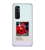 Xiaomi Mi Note 10 Lite Uyumlu Charles Leclerc Desenli Şeffaf Telefon Kılıfı