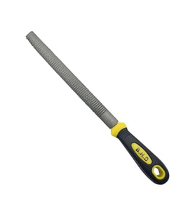 Fixonic B.H.D BHD00420 8mm Plastik Saplı Balık Sırtı Metal Eğe (Ağaç Törpüsü) (Siyah-Sarı)