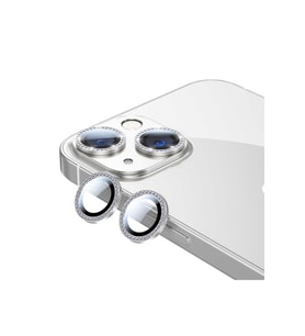 Apple iPhone 13 Uyumlu Zore CL-06 Kamera Lens Koruyucu (Gümüş)