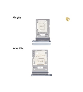 Samsung Galaxy A55 Sim İç Yuvası Çiftli Çiftli sim yuvası ikili sim tepsisi çiftli sim aparatı dual sim çekmecesi