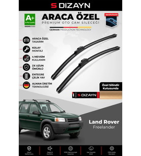 S-Dizayn Land Rover Freelander Ön Cam Silecek Seti 1997-2006 Premium Araca Özel 55-50 Cm A+ Kalite
