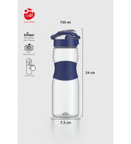 Renga Saga Silikon Detaylı 730 ml Tritan Matara 911033 Bej (Mavi)