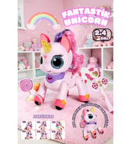 Uzaktan Kumandalı Şarjlı Unicorn Oyuncak 2.4GHz Sihirli Asalı 22 cm Etkileşimli Dans Eden Oyuncak