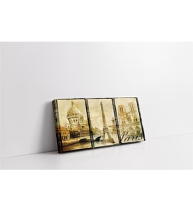 Notre Dame De Paris Kolajı Kanvas Tablo