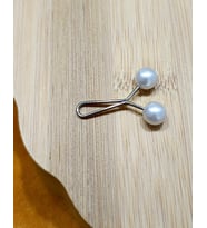 Monalisa Home Lüks Beyaz Eşarp İğnesi