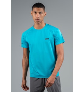 Maraton Regular Erkek Bisiklet Yaka MAVİ T-shirt