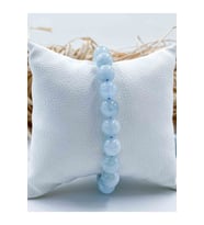 Nelleovana Akuamarin Doğal Taş Bileklik 8 Mm