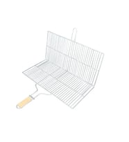 Büyük Boy Mangal Izgarası - 50x30 cm - Ahşap Saplı