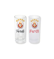 Ghostbastır Design Kişiye Özel Galatasaray Buzlu / Buzsuz Seçenekli Rakı Bardağı – 1 Adet Şık Sunum Bardağı 0203