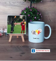 Hakem Fotoğraflı Dekoratif Taş, Kupa Bardak Beyaz Hediye (Model 1)