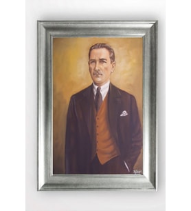 Gümüş Çerçeveli Atatürk Tablo a58