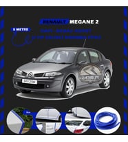 Renault Megane 2 Oto Araç Kapı Koruma Fitili 5metre Parlak Mavi Renk