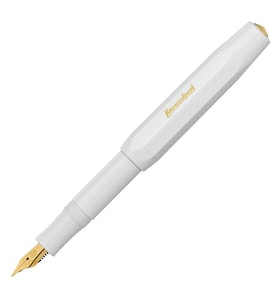 Kaweco 10000006 Beyaz Altın Classic Sport Dolma Kalem İsme Özel Kalem (Karışık)