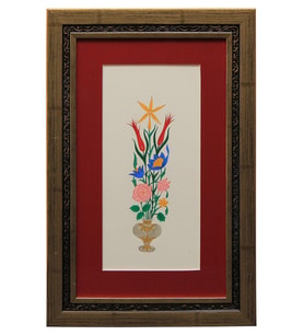 e38 EL İŞÇİLİĞİ VAZOLU BUKET - 41*27 cm - 1797