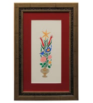 e38 EL İŞÇİLİĞİ VAZOLU BUKET - 41*27 cm - 1797
