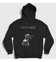 Presmono Unisex Siyah Focused Nate Diaz Mma Ufc Kapüşonlu Sweatshirt 427470tt