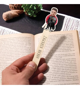 Kişiye Özel Uzaylı Komutan Karikatürlü Çubuk Kitap Ayracı