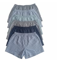 Erkek 6'lı Paket Karışık Renk Dokuma Kumaş Boxer BB2651