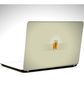 Bira Minimal Laptop Sticker 17 inch (39X27CM)