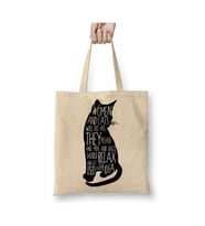 Kedi Cats Womens Beyaz Bez Çanta Uzun Saplı Alışveriş Çantası Plaj Çantası