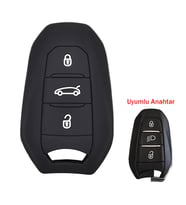 Citroen C4 Picasso Ds3 Ds4 Ds5 Ds6 Oto Anahtar Kumanda Kabı Siyah