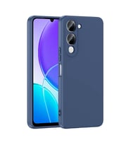 Vivo Y04 Kılıf Lansman Tasarım İç Yüzeyi Kadife Silikon (Lacivert)