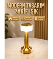 Touch Gece Lambası – Dokunmatik Kontrol, Kablosuz Kullanım, Metal Gövde Yeni Nesil (Kopya)